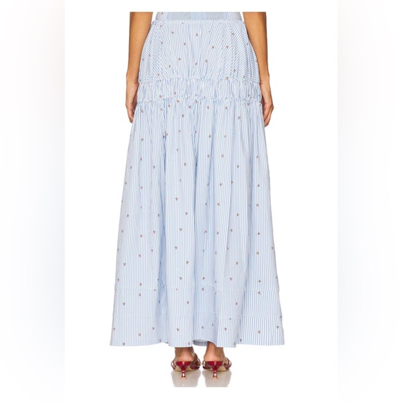 Tiered Midi Skirt in Sky Multi WeWoreWhat - Picture 3 of 7